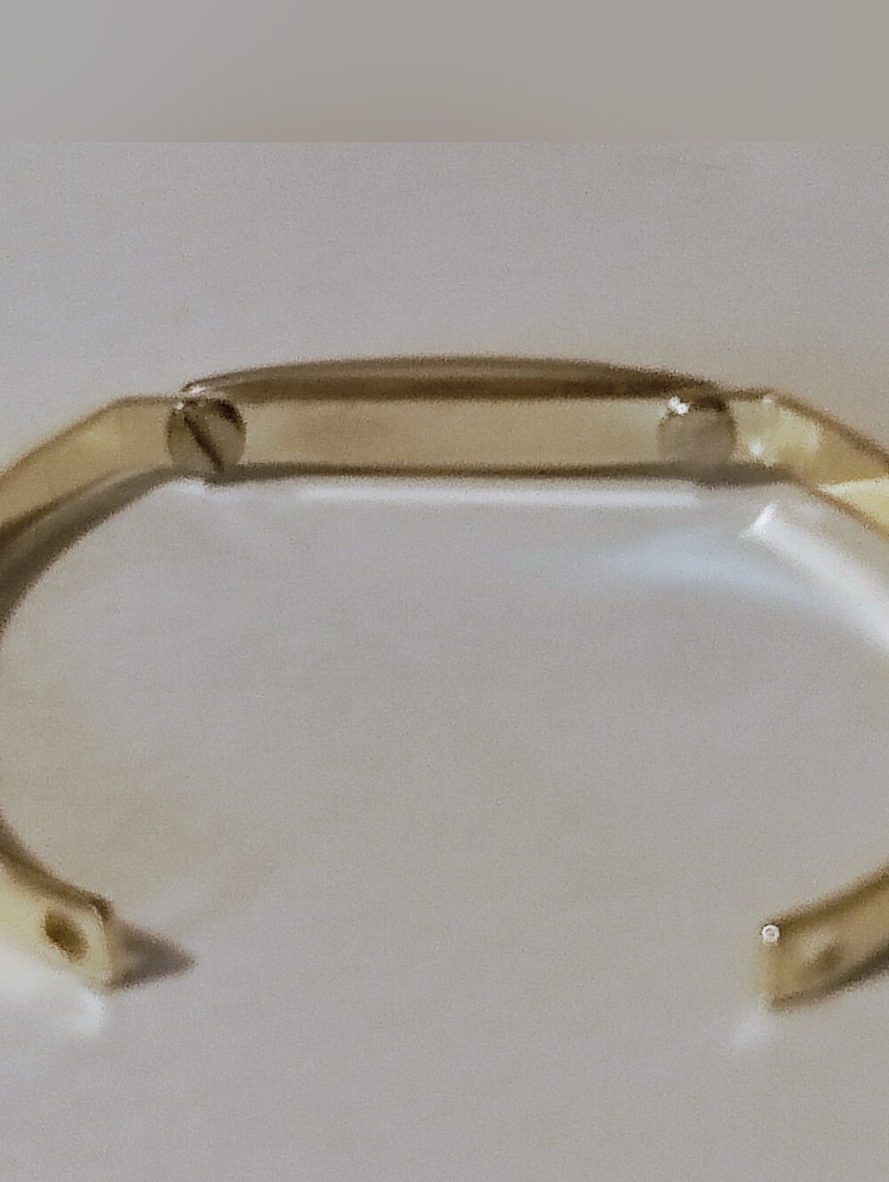 I Am Loved Gold Inspirational Cuff Bracelet - Handmade NWOT - Picture 2 of 4